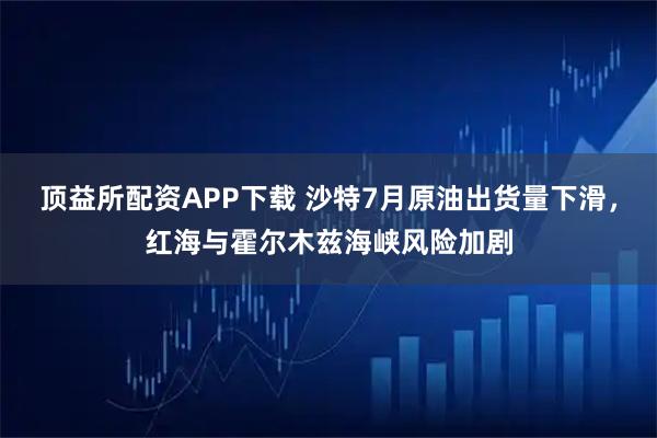 顶益所配资APP下载 沙特7月原油出货量下滑，红海与霍尔木兹海峡风险加剧